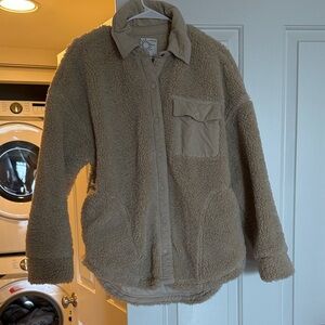 Aerie Tan Teddy Jacket